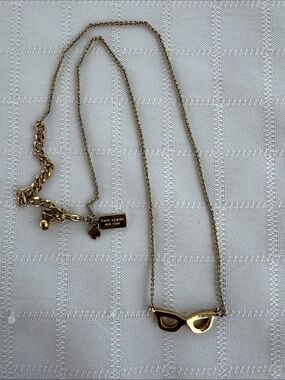 kate spade ♠️ gold cat-eye pendant necklace